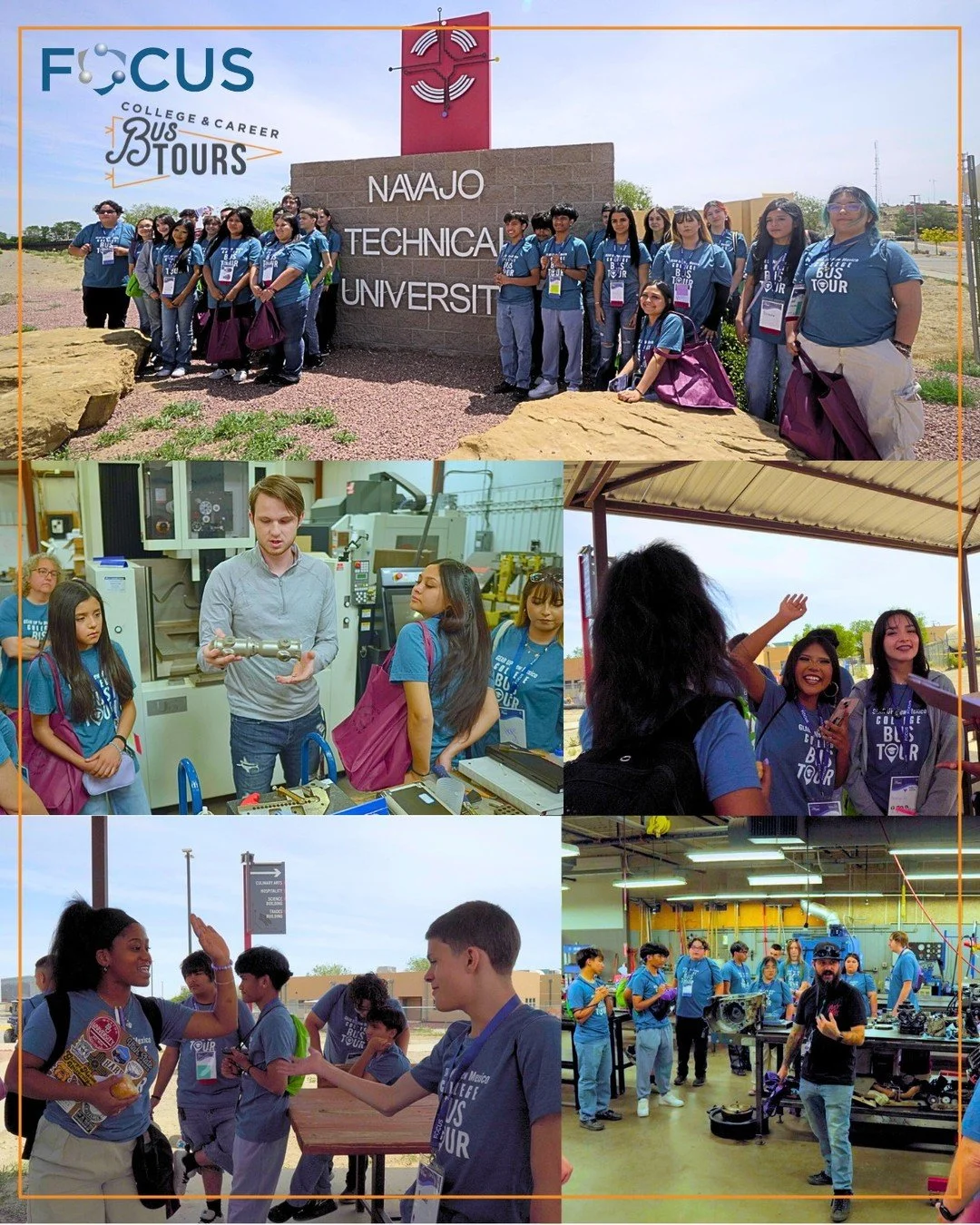 🚍 Let your students explore colleges with a FOCUS Bus Tour! 📚 Our facilitator-led #CollegeBusTour curriculum provides tips for #CollegeFit, #CampusVisits, and #PostsecondaryReadiness.

🤝 Big thanks to our long-time partners @GEARUPNewMexico for co