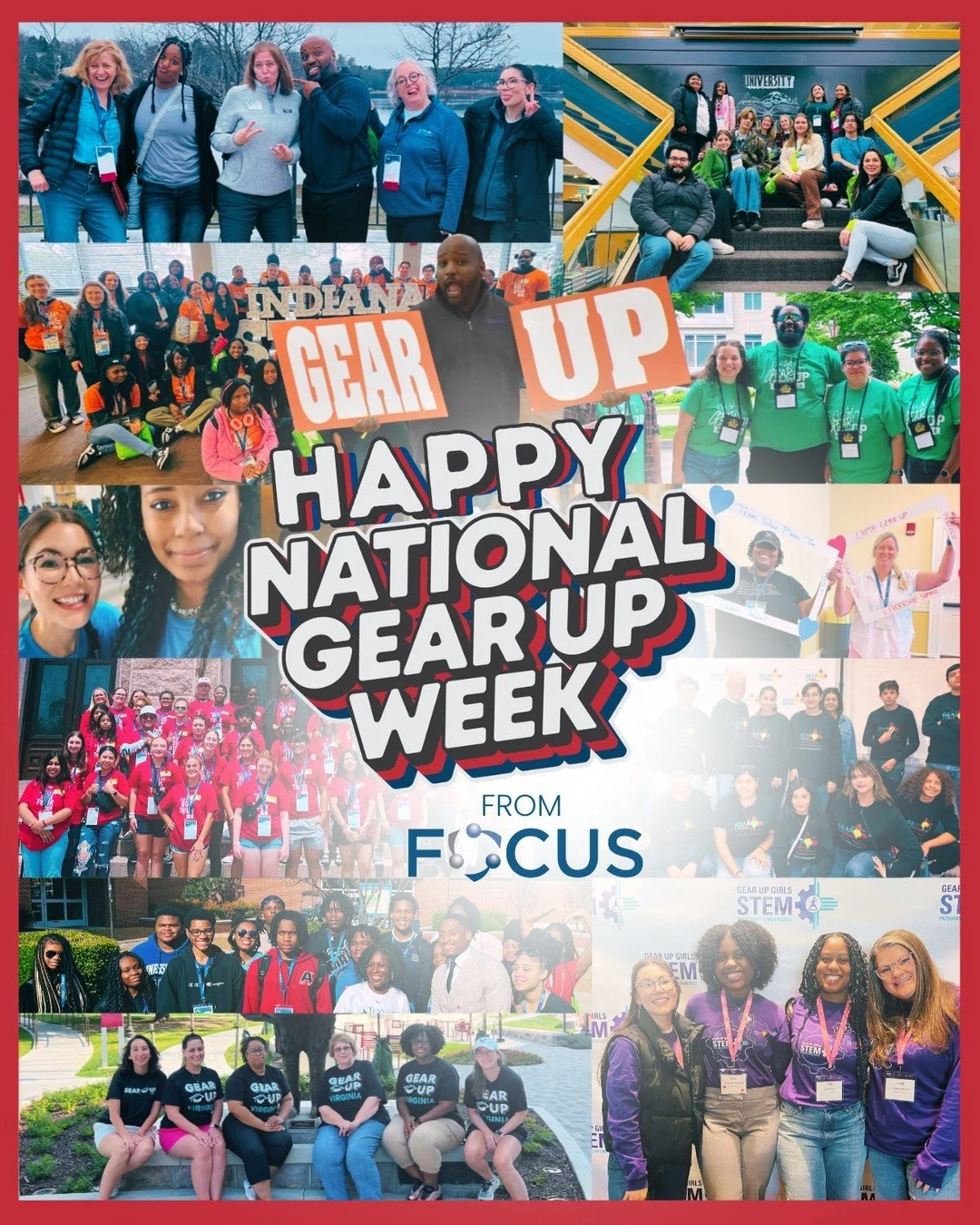 Happy National GEAR UP Week from FOCUS Training! 🎉 

We celebrate you today and every day as you do the incredible work of making college and career accessibility a reality for your students. Your impact is lasting, and we&rsquo;re honored to partne