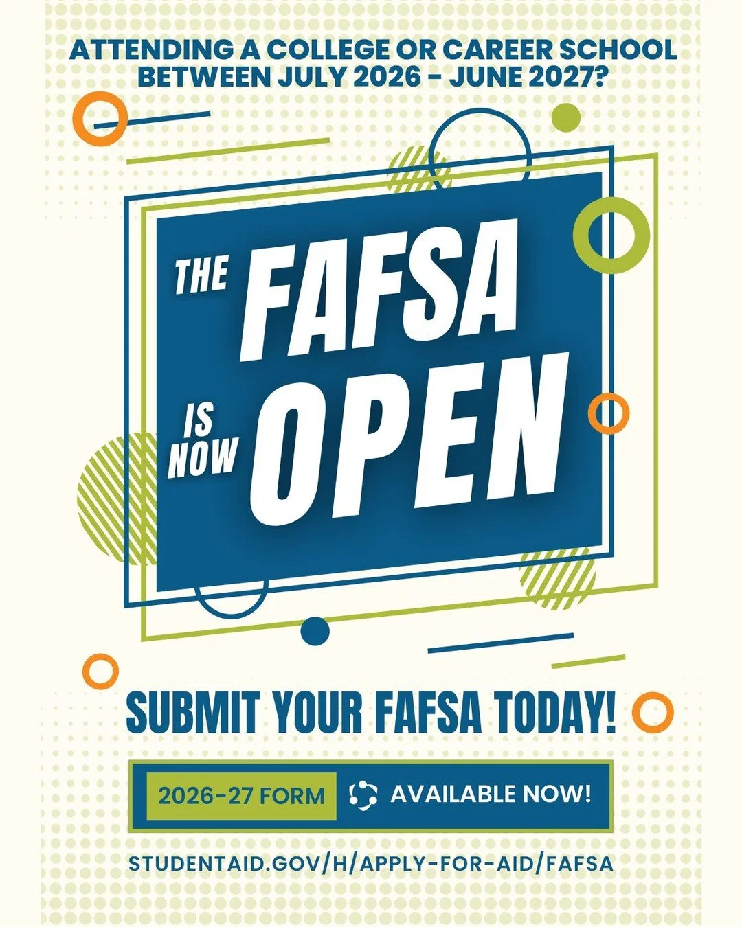 The FAFSA is open! 🎓💰 Prep students for what&rsquo;s ahead with our College Matters + Money Matters workbooks&mdash;connecting goals, academics, and real-world money skills. Use them in class or bring in a #FOCUStrainer to deliver the content!

🔵 