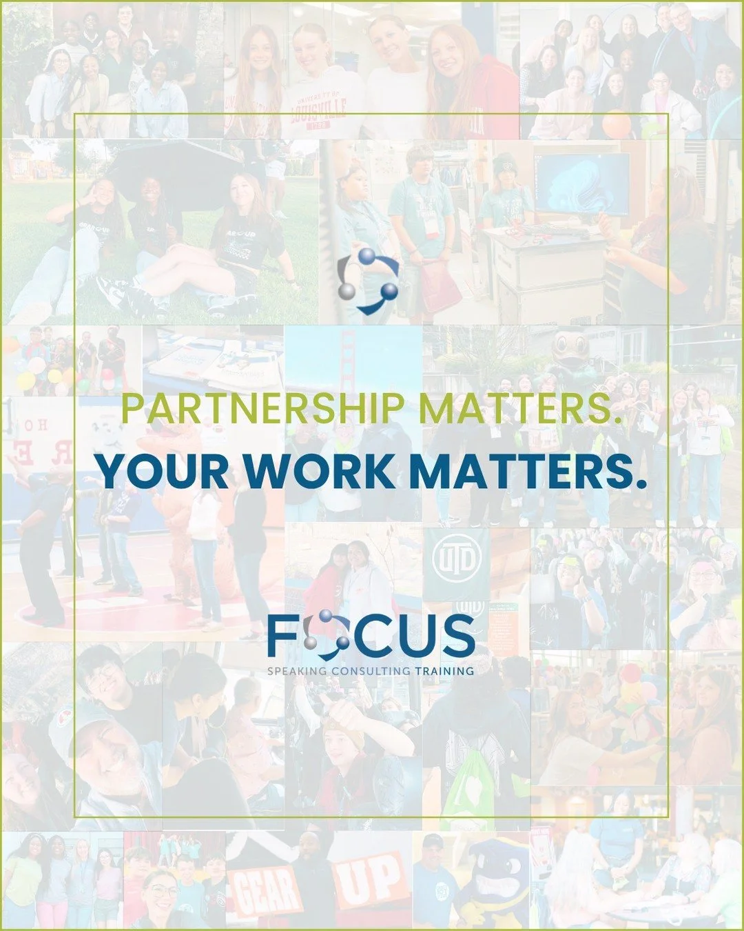 FOCUS is here to help as you navigate uncertainty and accelerated timelines. 🤝 We are fortunate to have the privilege of working with you, client partners with a strong vision and a commitment to your community that propels your organization through