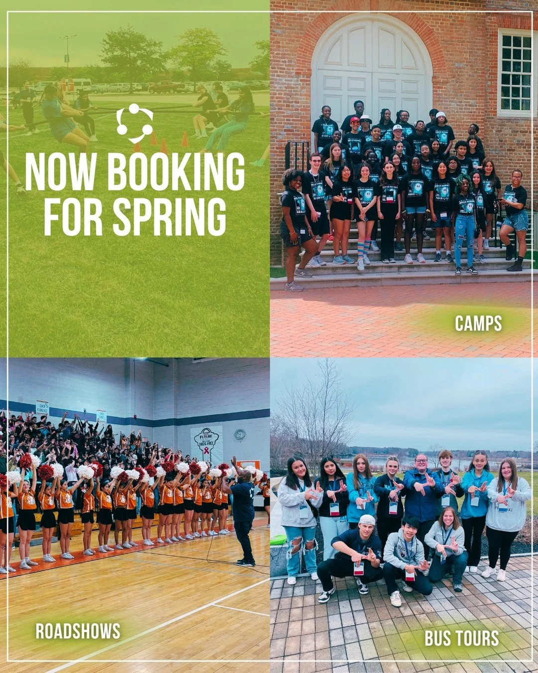 🌱 Have you heard? Spring Break is a prime time for student programming! 

Start planning with us now to ensure smooth travel, strong promotion, and high participation 📨 sales@focustraining.com

🔵 🟢 🟠
#FOCUSTRAININGEDU #GEARUPworks #TRIOworks #Ed