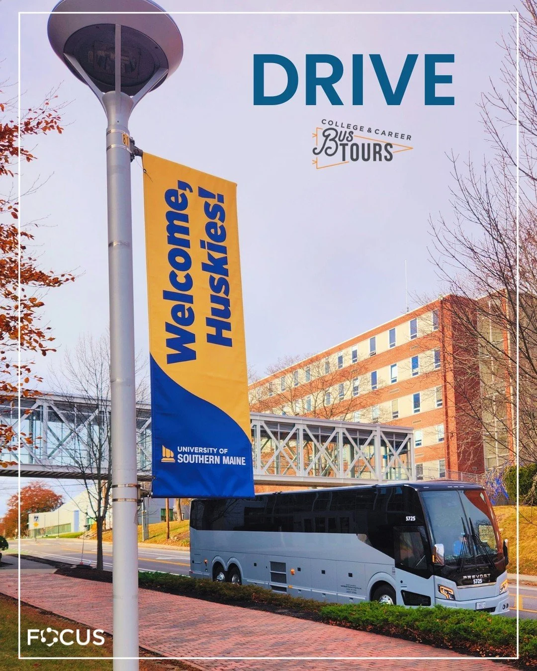 From the moment we drive in to the final delight of the day, every stop on a FOCUS Bus Tour is designed with purpose. 

Invite students to discover new campuses, define their goals, and direct their next steps all while experiencing real college envi