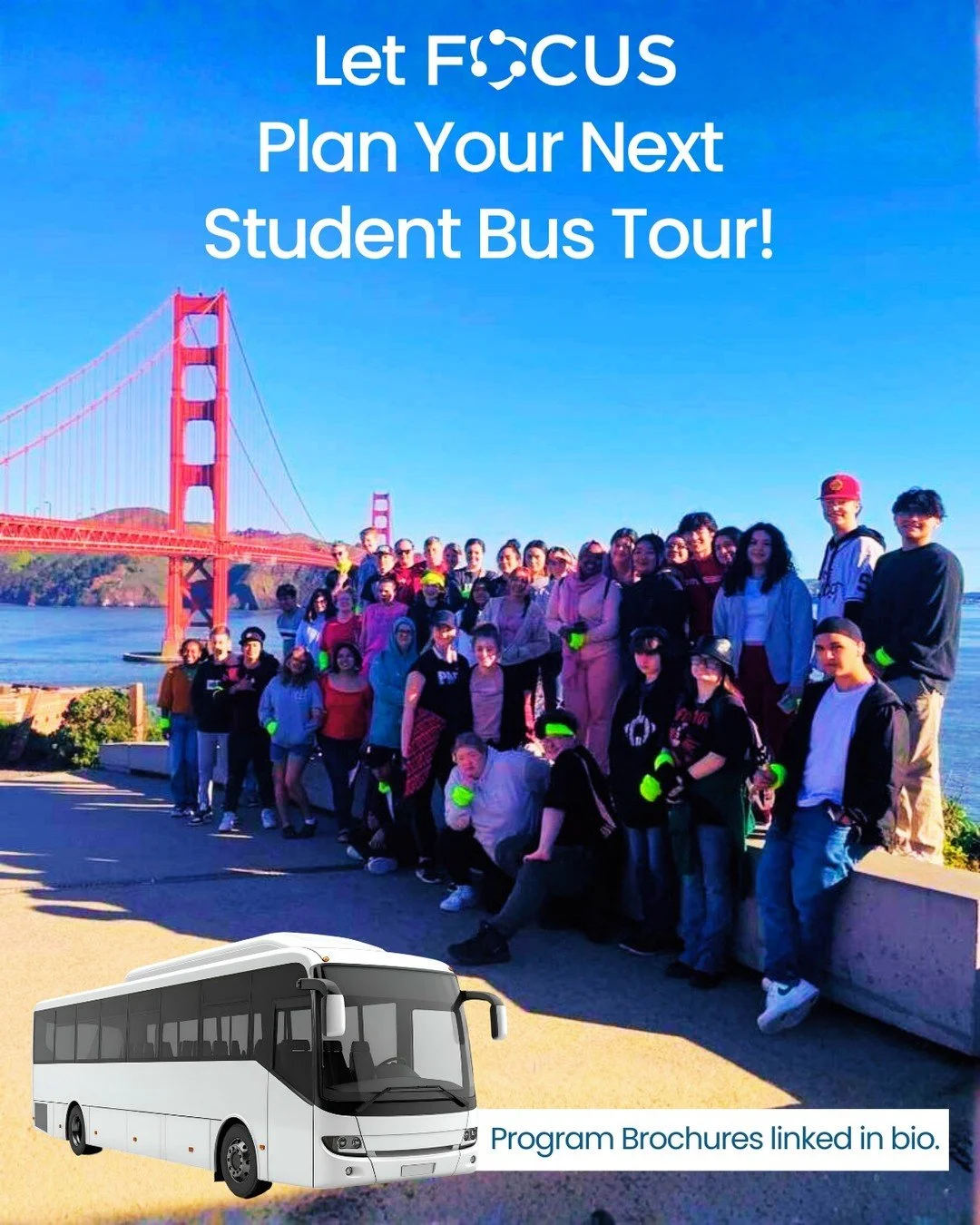 On a FOCUS Bus Tour, students have the opportunity to:

✅ Participate in facilitated on-bus programming throughout the trip
✅ Connect with current college students and campus staff
✅ Explore facilities, resources, and activities (as available)
✅ Lear
