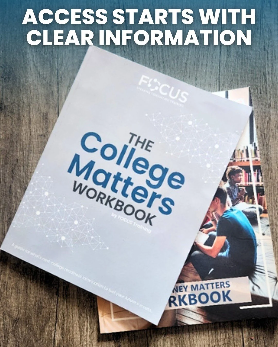 Access starts with clear information. 📘💰

Together, The College Matters and Money Matters Workbooks break down complex college and financial topics into student-friendly tools that promote informed decision-making. Available in bulk or as Classroom