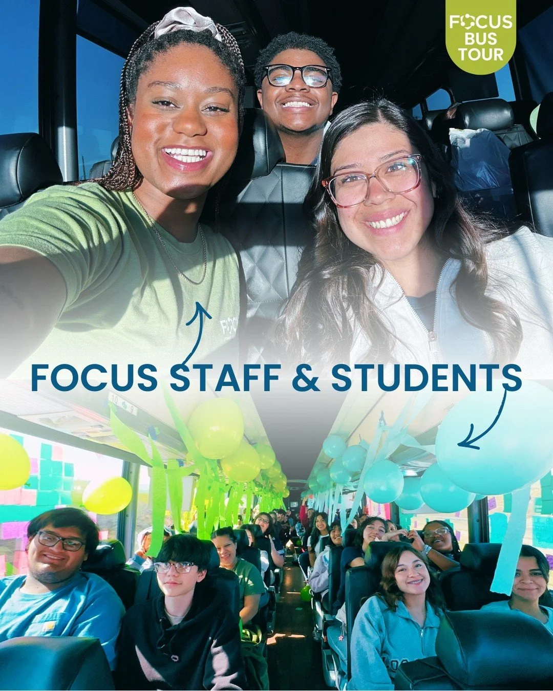 POV: the people make the experience 🚌✨ 

Students are the center of every FOCUS College &amp; Career Bus Tour! Our staff goes the extra distance to have real conversations, make real connections, and create real moments that help students see what i
