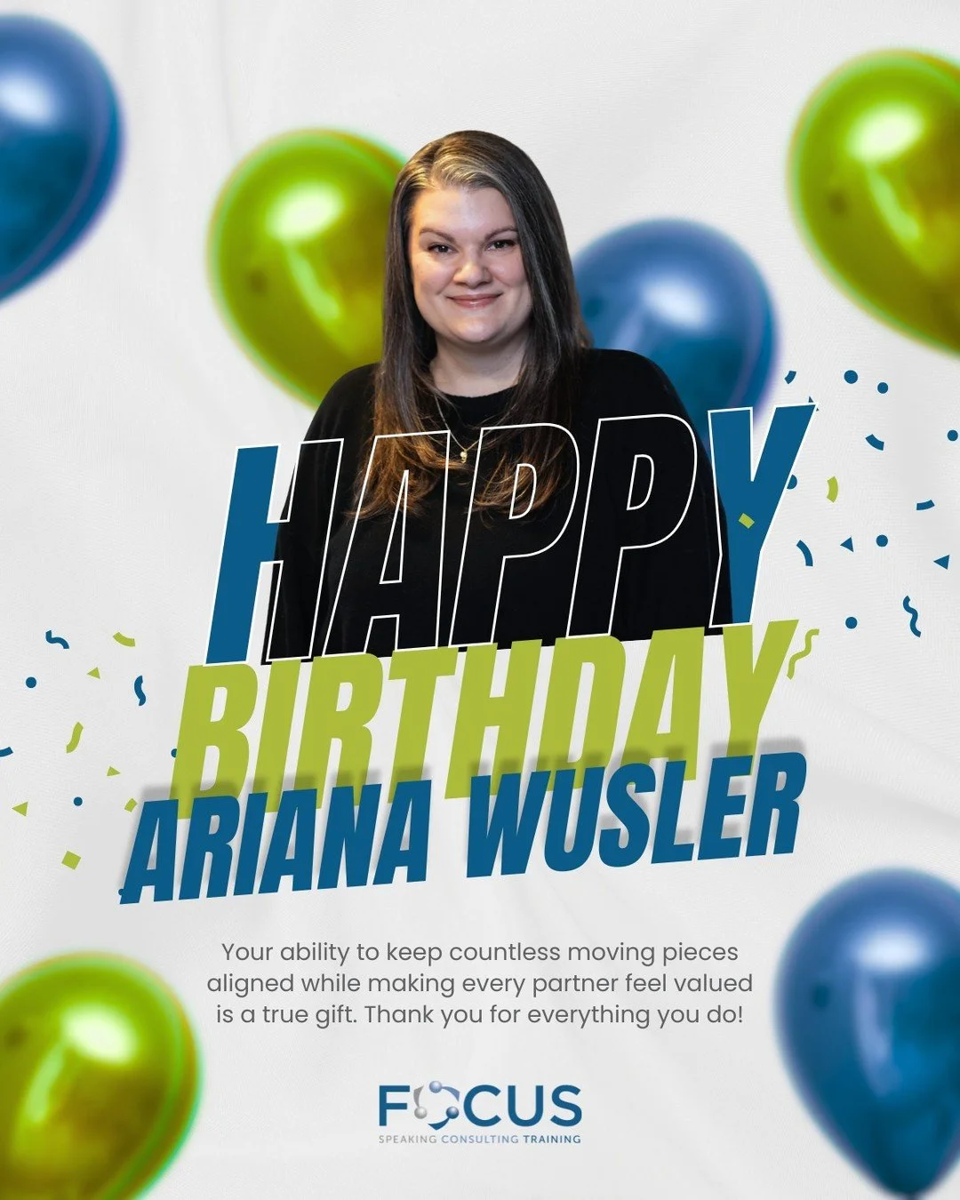 🎉 Help us wish Ari a Happy Birthday! 🎉

As FOCUS Training's Education Client Relations Manager, Ari brings dedication, collaboration, and care to every partnership she supports. Her exceptional work ethic, communication skills, and heart shine thro