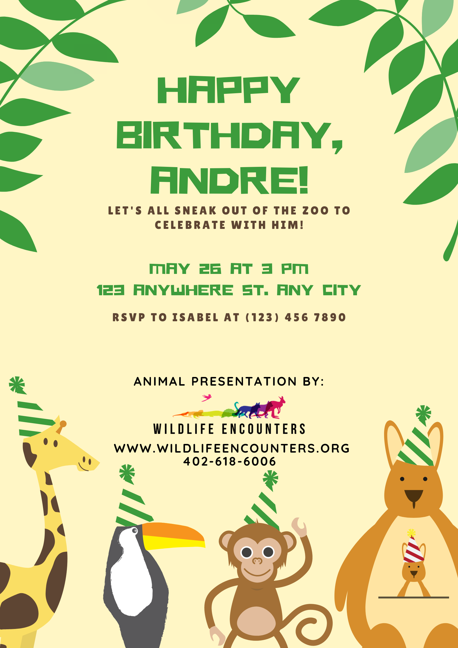 wildlife-birthday-party-invites-wildlife-encounters