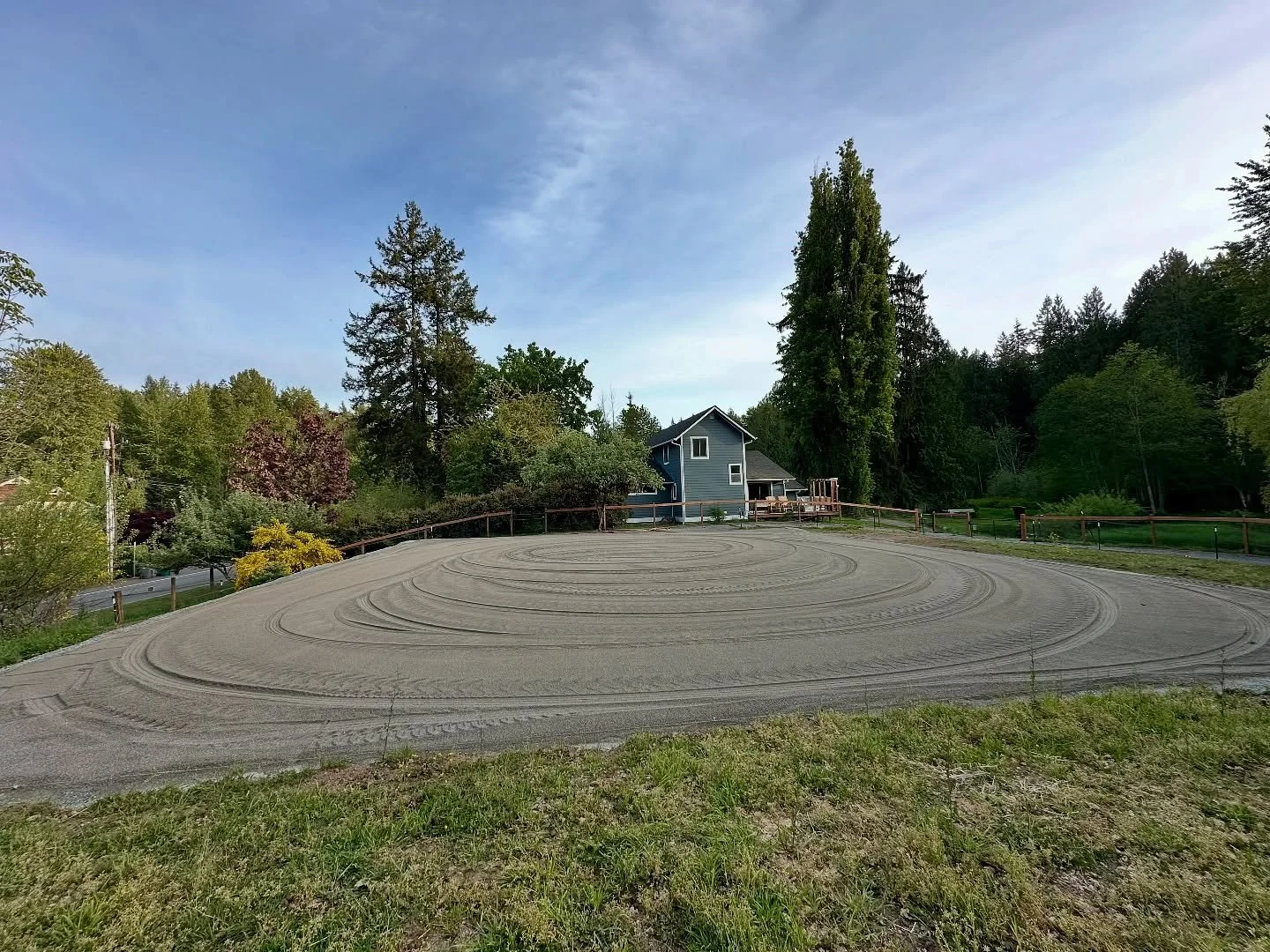 Exciting things are taking place at our farm! Last week we had this beautiful arena put in. After it is fenced, we will be putting up a small obstacle course and planting a few trees in the area around it. Our vision is to be able to provide lessons 
