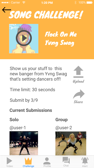 Themed challenges page