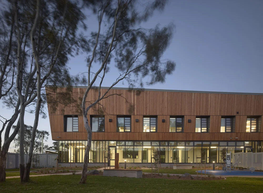 Programs Building at Rivergum. Photography by Scott Burrows Photography.