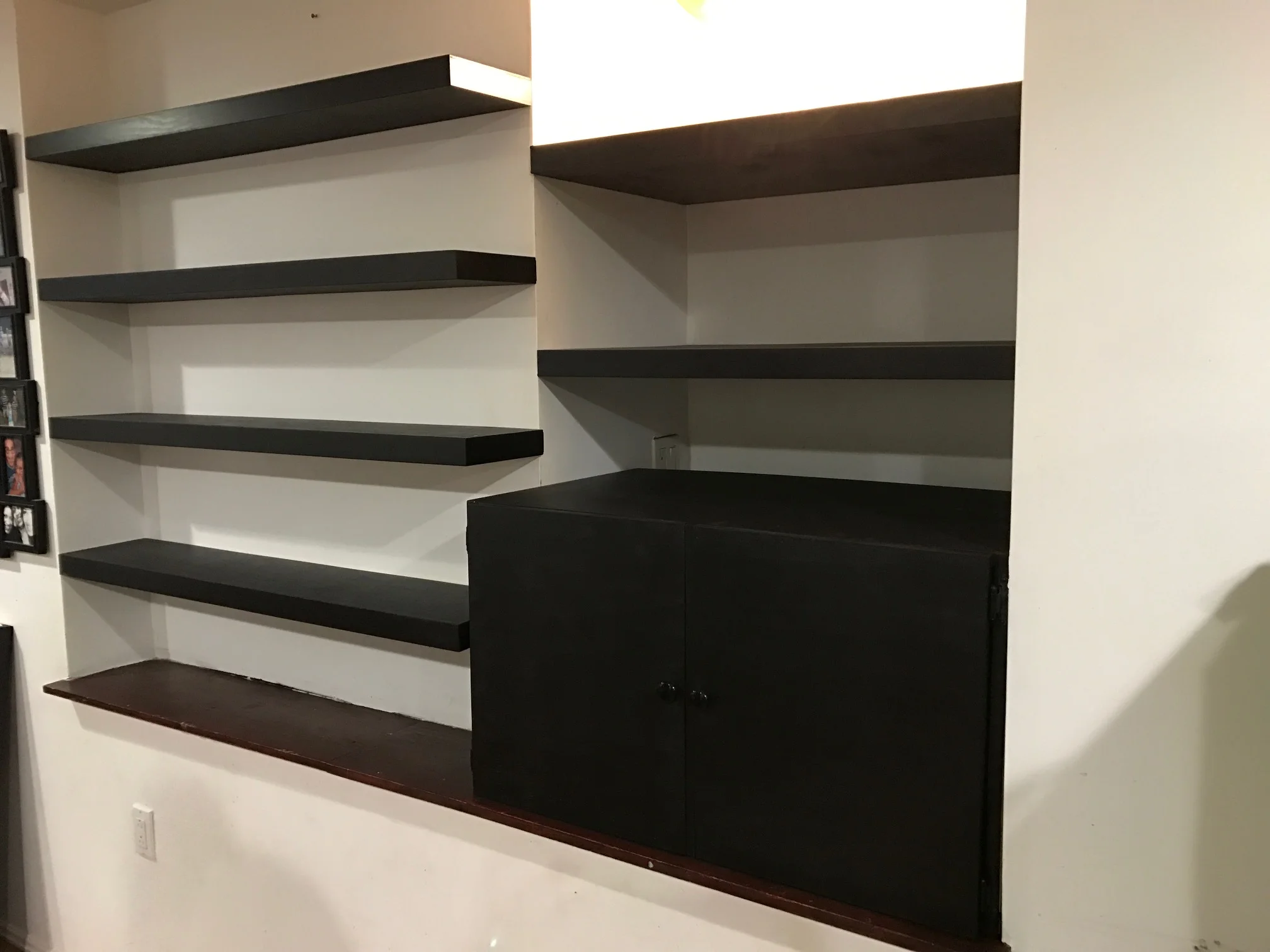 Built-In Shelves and Cabinet