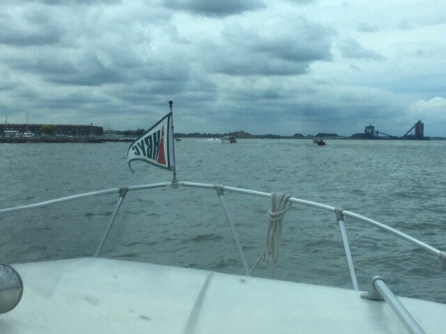 Cloudy afternoon for the Classical Boat Parade