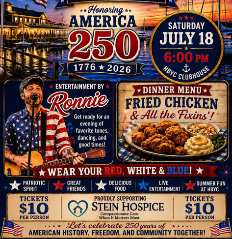 Social #3 "Stars &amp; Stripes Celebration" Hosted by E-Dock with The band Ronnie