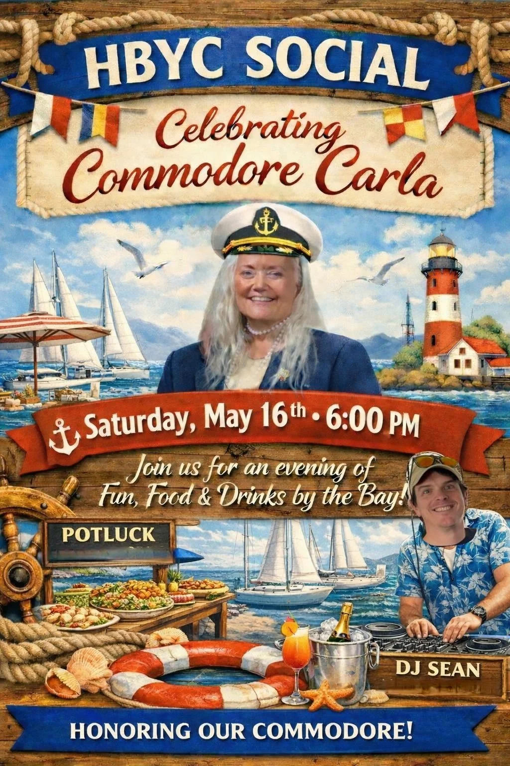 Social #1:  Commodore Carla's Welcome 