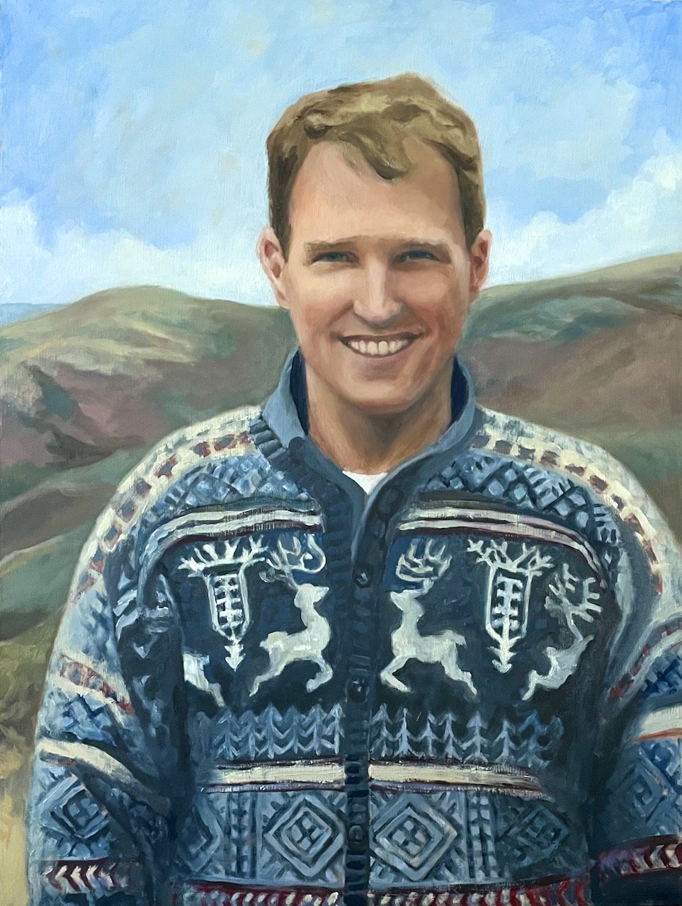 Greg Miller. 16x20 oil on cradled panel. Commission. SOLD