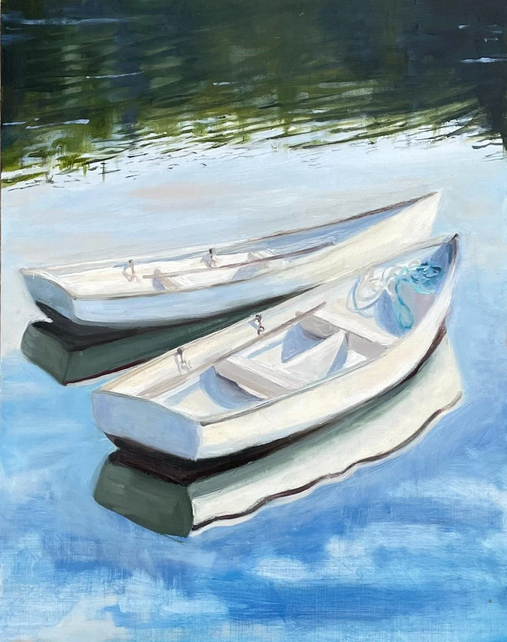 Adrift. 11x14 Oil on panel. Framed. Available. $850.