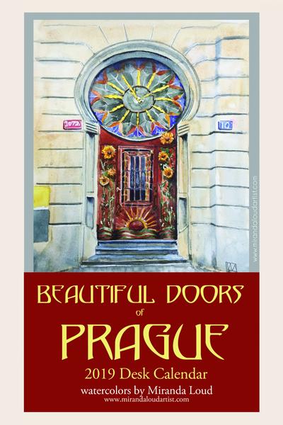 Doors of Prague Watercolor Calendar is Ready!