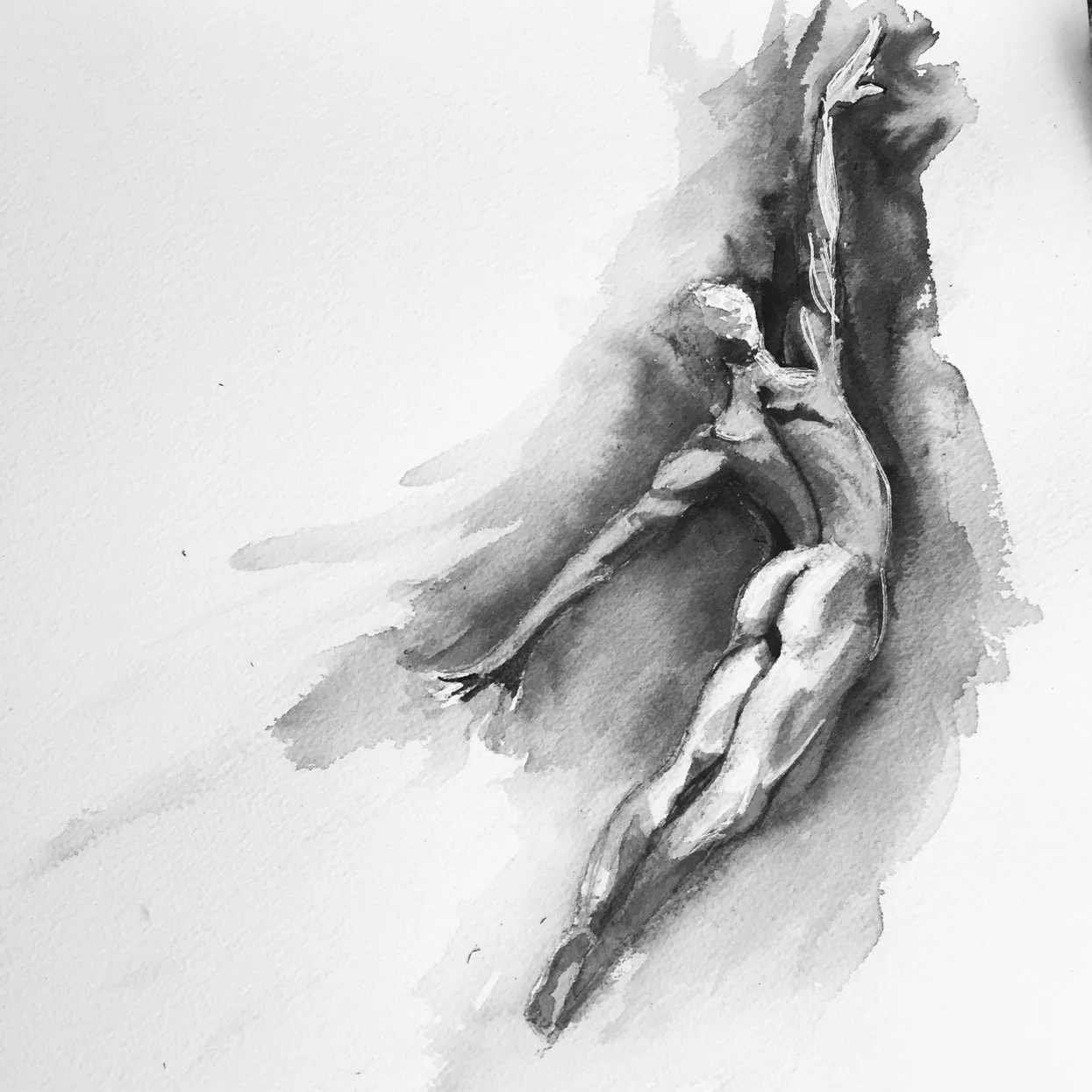 Dancer #5 watercolor on paper