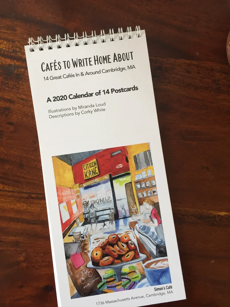 Cambridge Area Café Postcard 2020 Calendar Ready for Ordering