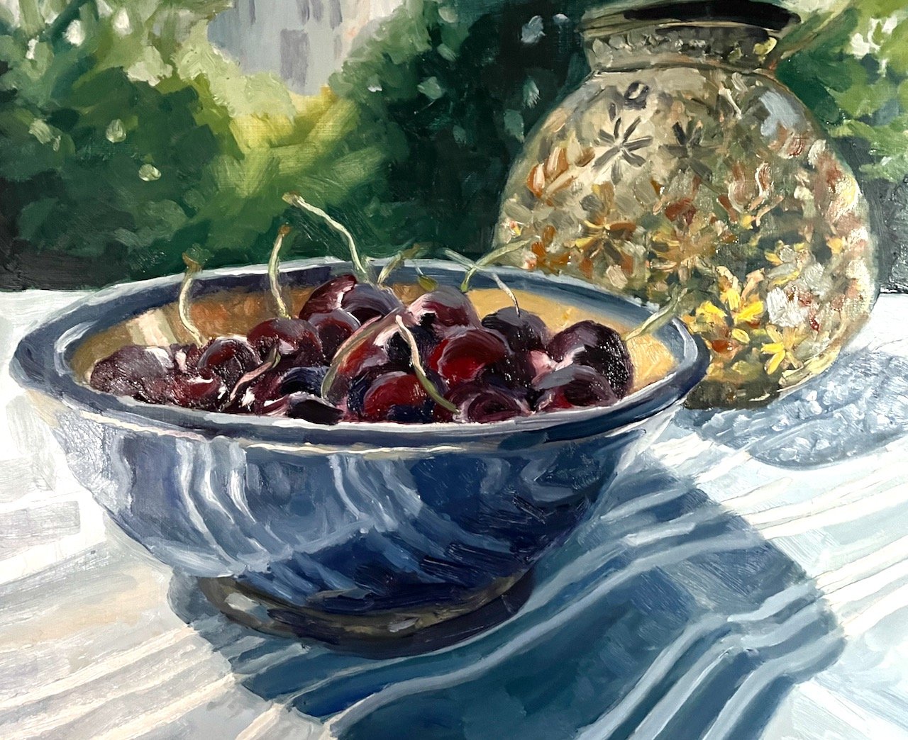 Summer Cherries. 10x12 oil on panel. SOLD
