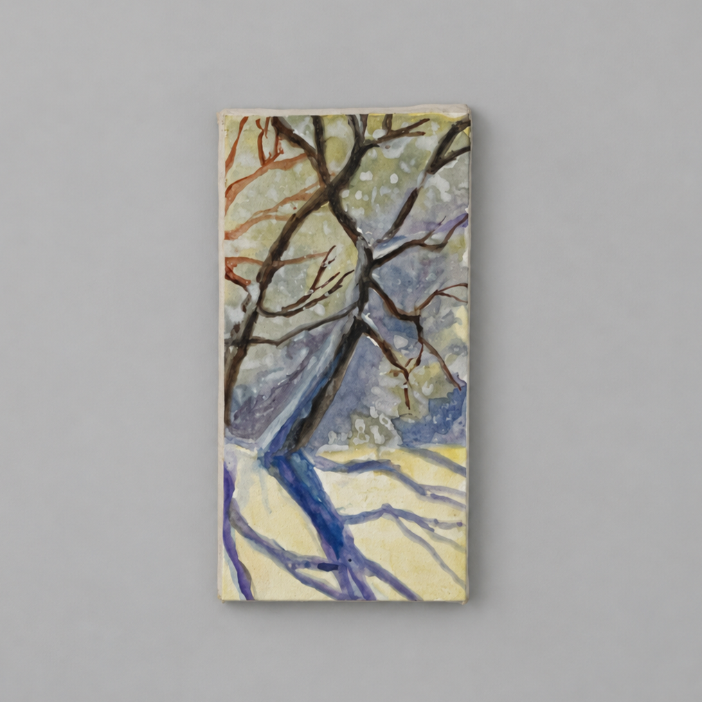 Winter Afternoon 4x2 inches