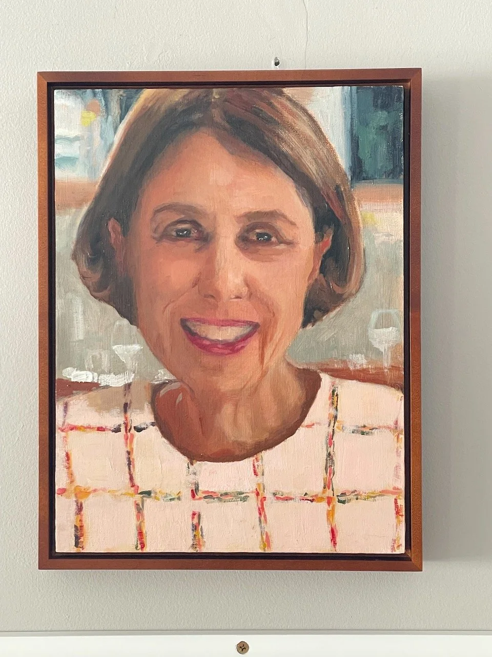 Mom. 9x12 oil on panel.
