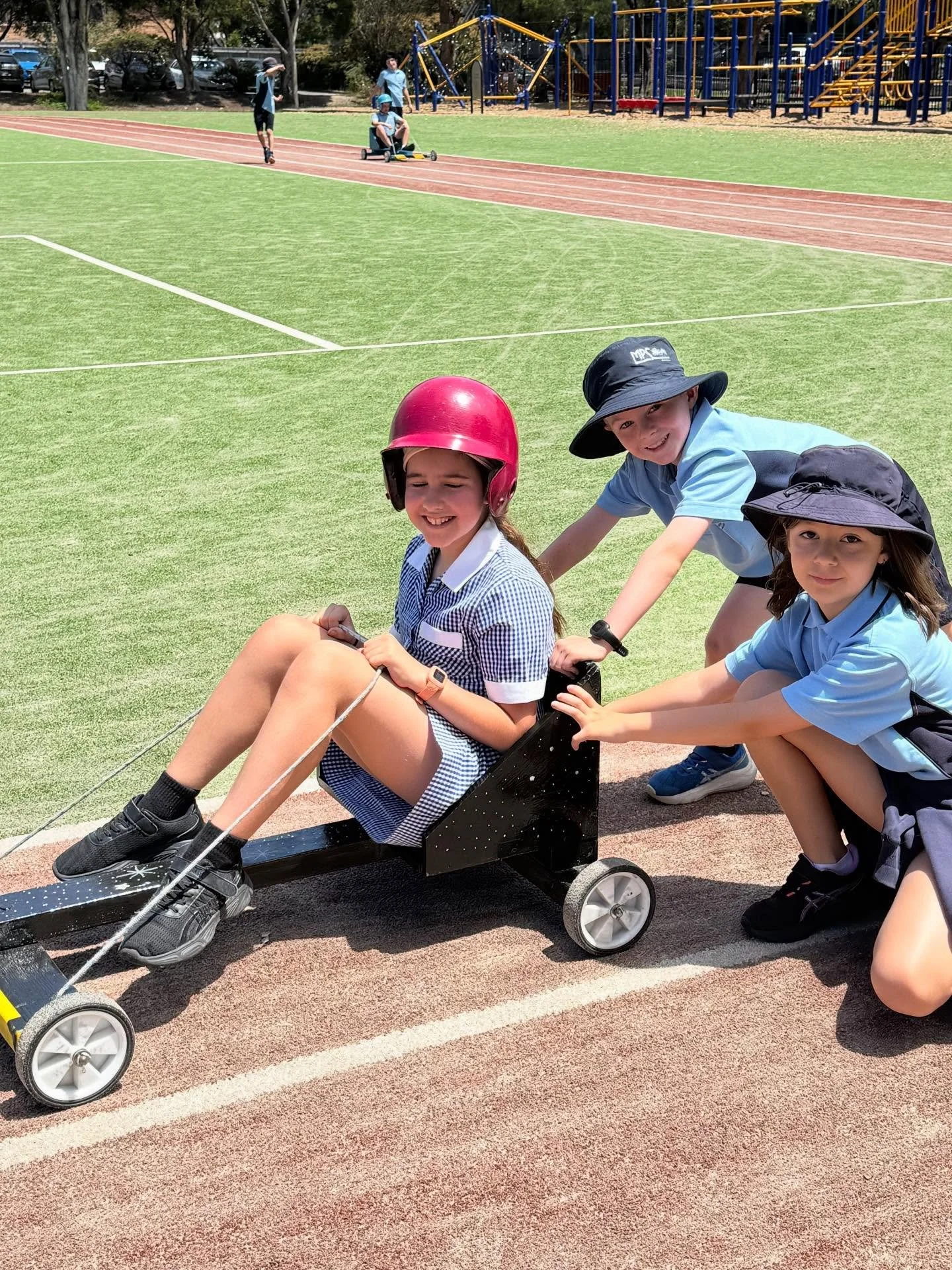 Billy cart and team building incursion today for our year 3 students! Best day ever!!!!🙌