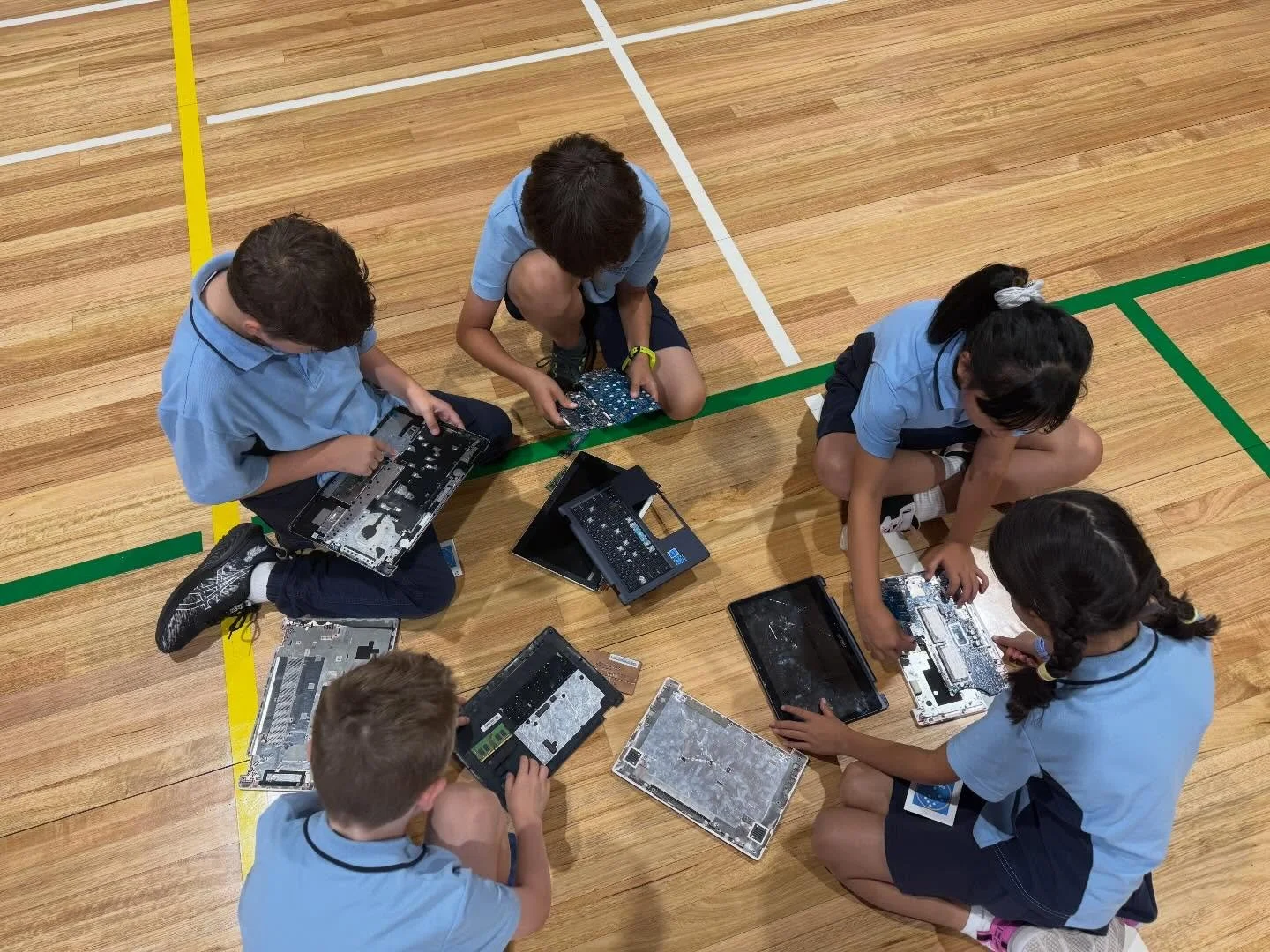 Our year 4 students having a great time at the robotics incursions!