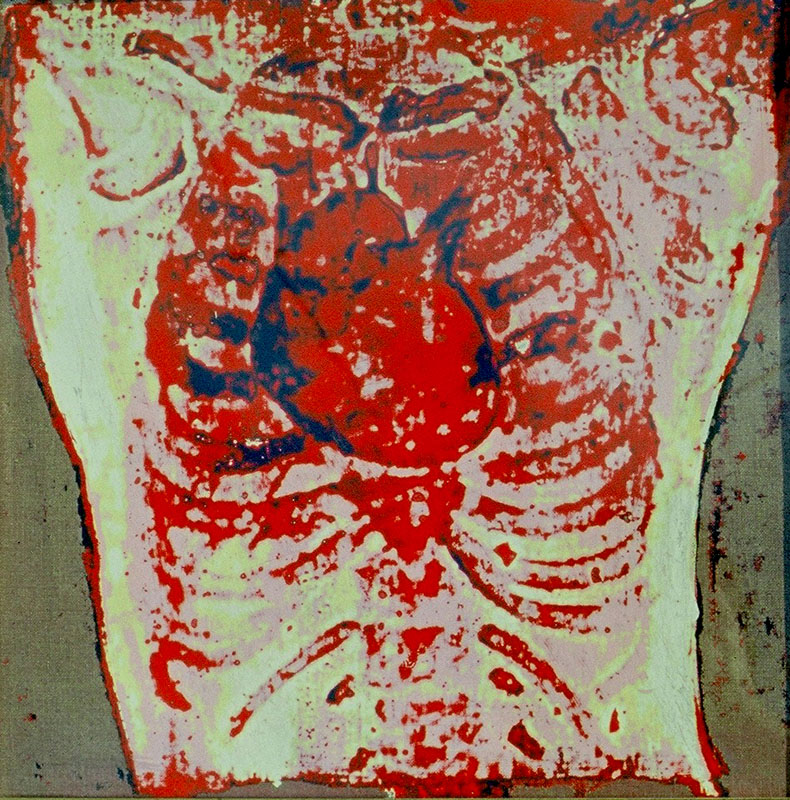 'HEART' Enamel on linen '86.jpg