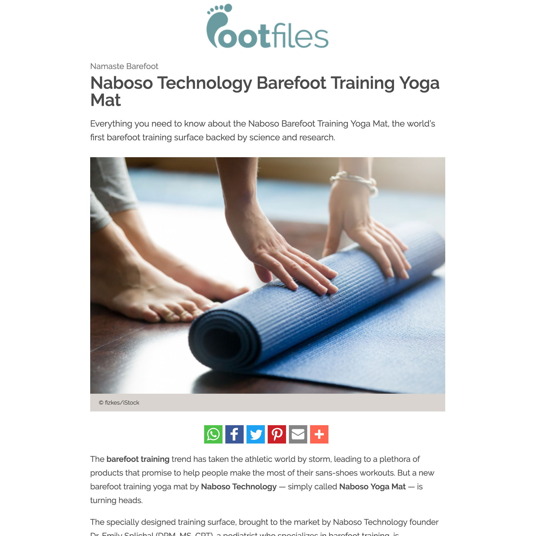 naboso yoga mat