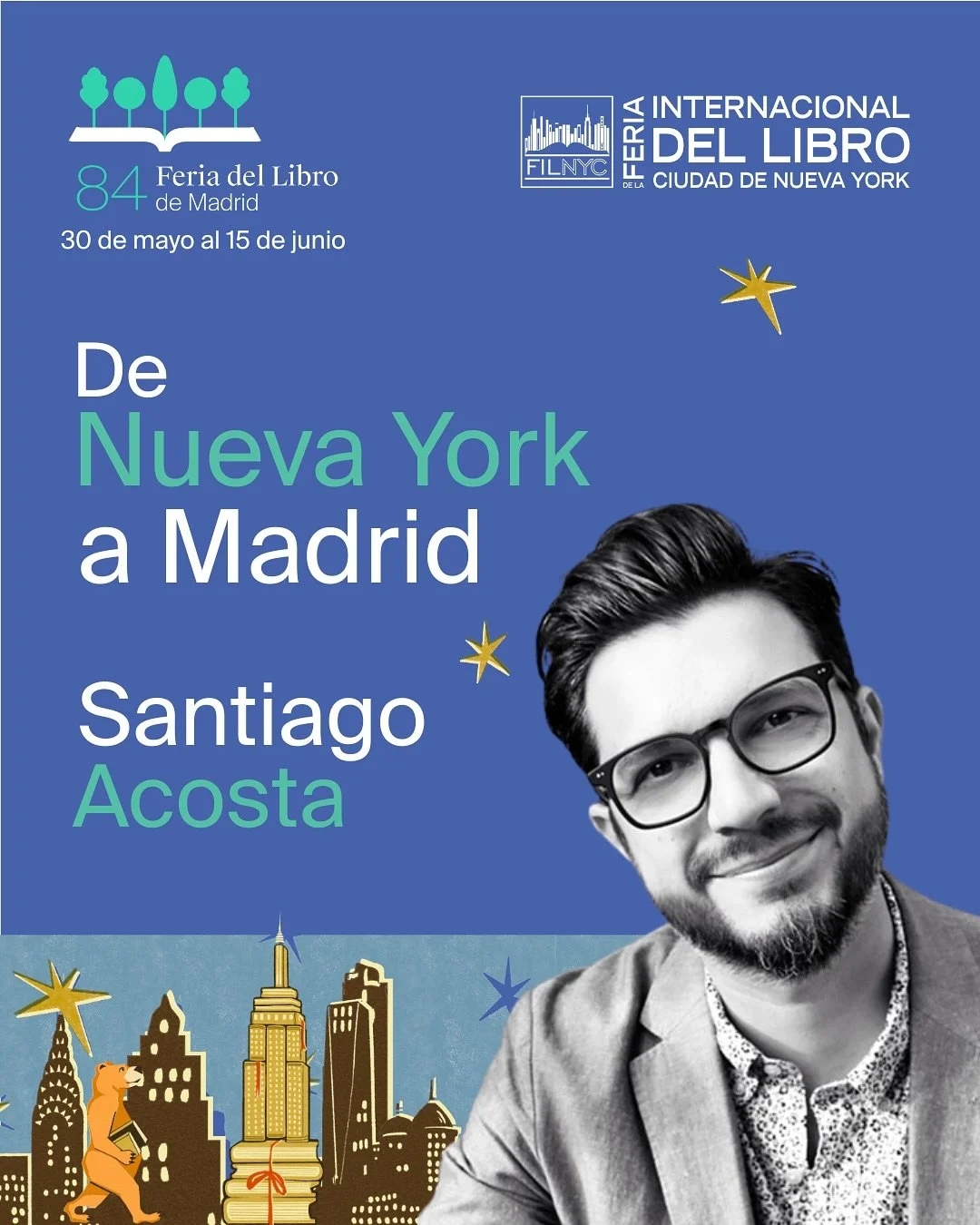 I’ll be reading from  La desesperanza  at the Feria del Libro de Madrid on June 8, as part of “La poefesta: Recital de poesía,” organized by the Feria Internacional del Libro NYC and Poefesta. The event will take place from 12:30 to 1:30 p.m. at the