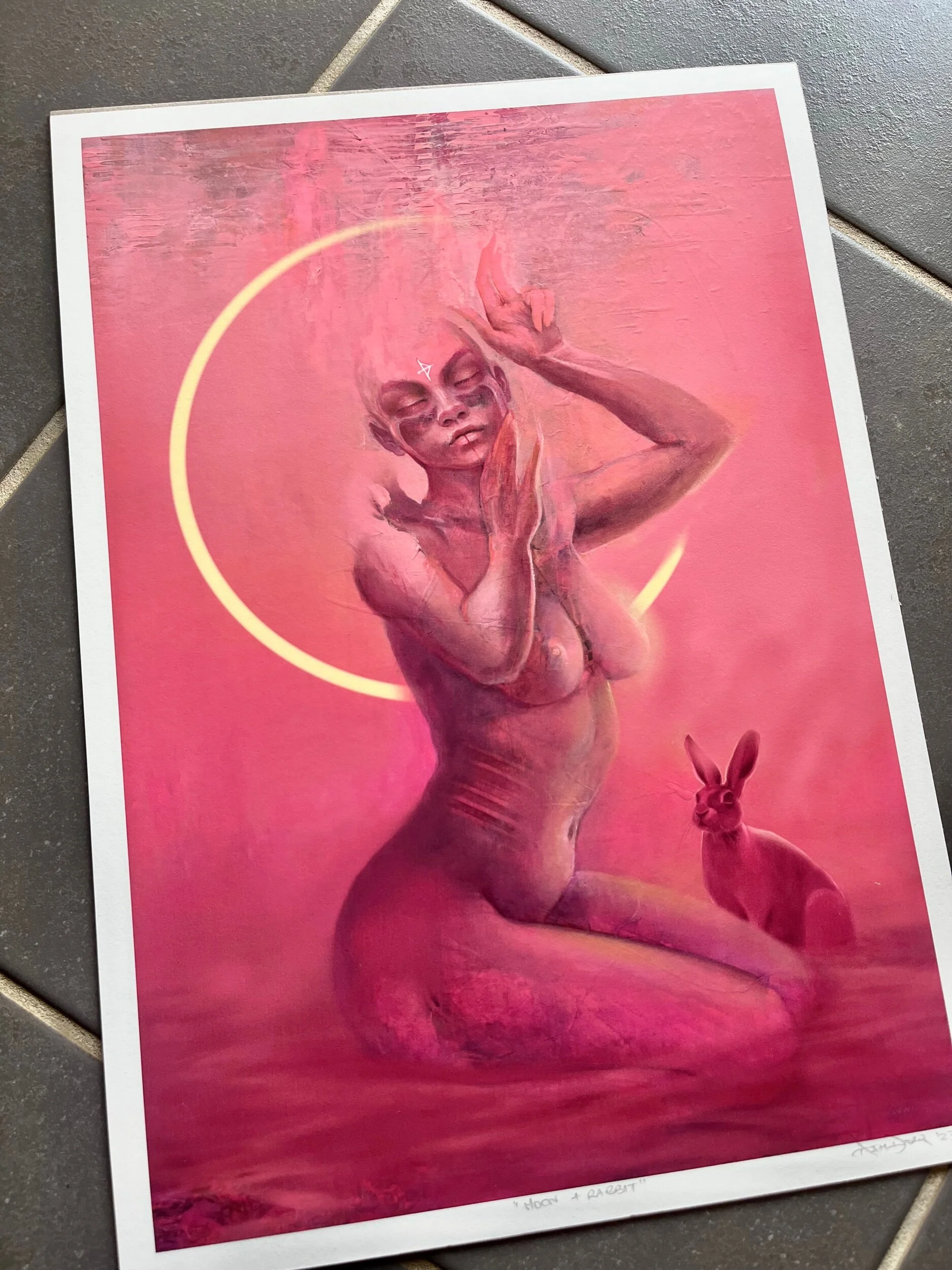 "Moon + Rabbit" Fine Art Print