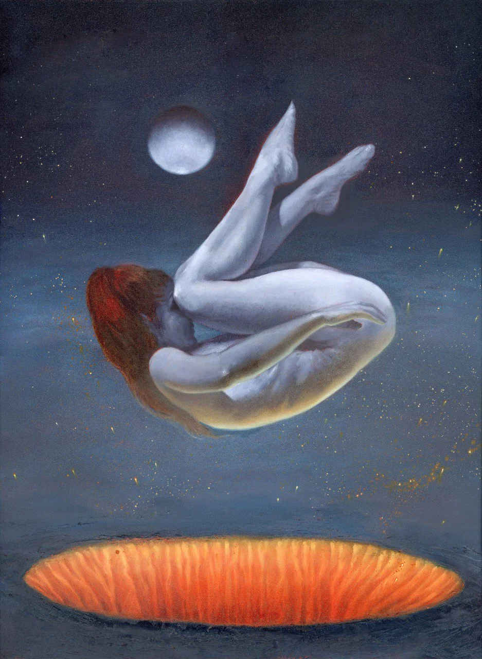 "Hole in the Earth" Original Painting 18x24"