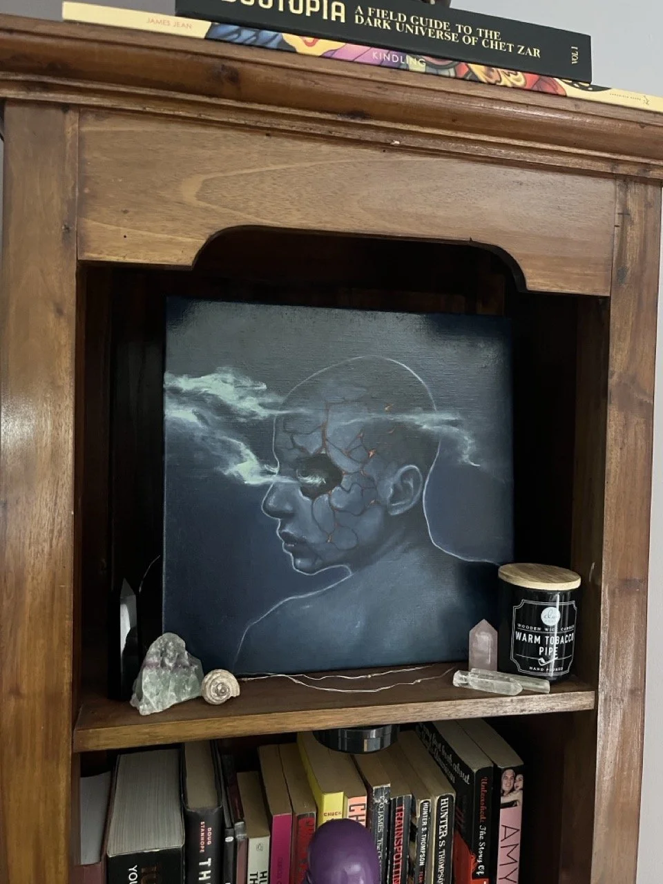 “Smoky Eyes” STUDY/ Original Painting 12x12"