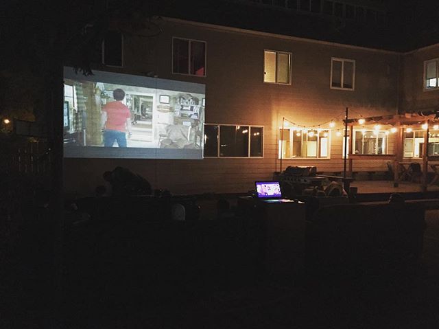 Projector Movie Night at The Beaver Lodge 🎥 #BeaverLodgeThings #TheBeaverLodge #movienight🎬
