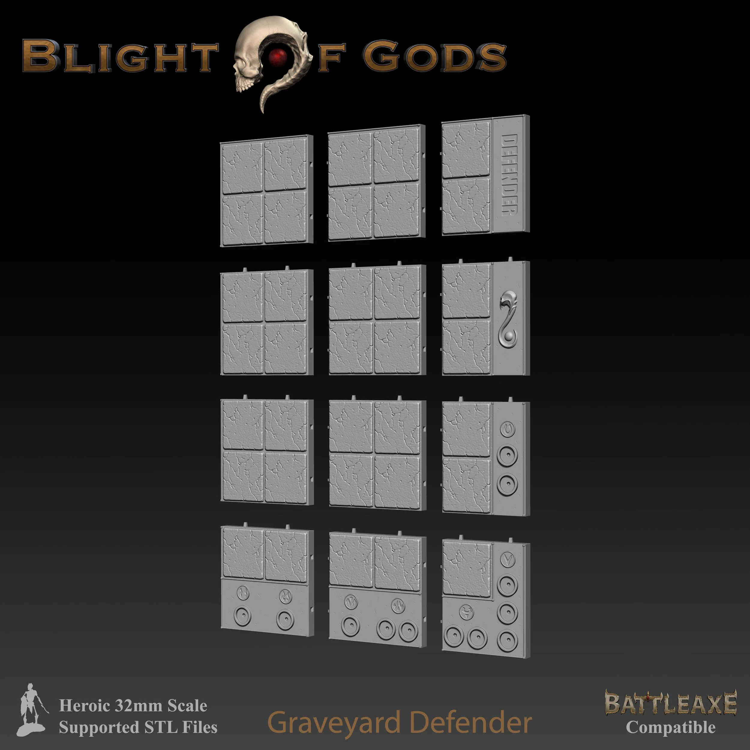 BG Battleaxe Graveyard Defender ProductPromoSculpt Ex net 002.jpg