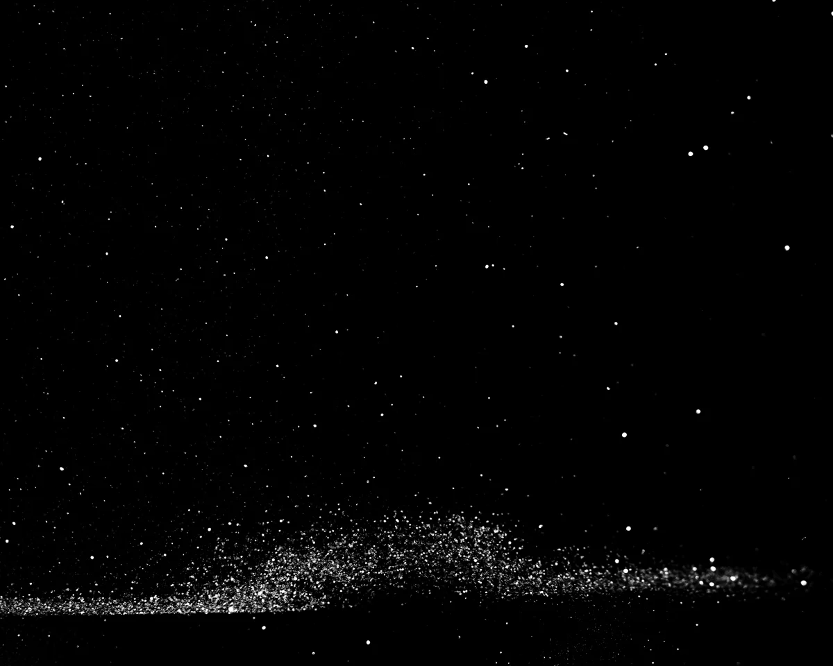 Glitter as Space Dust I, 2015 | 4x5 B&amp;W
