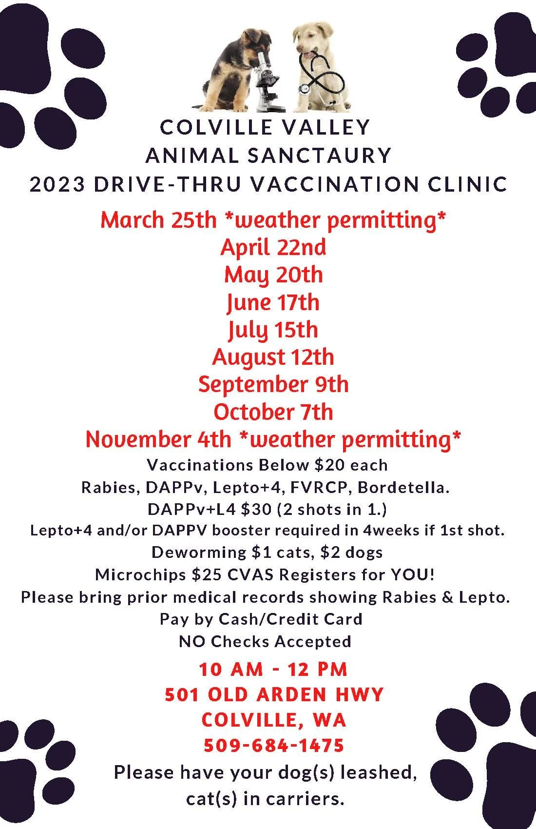 vaccination-microchip-clinic-colville-valley-animal-sanctuary