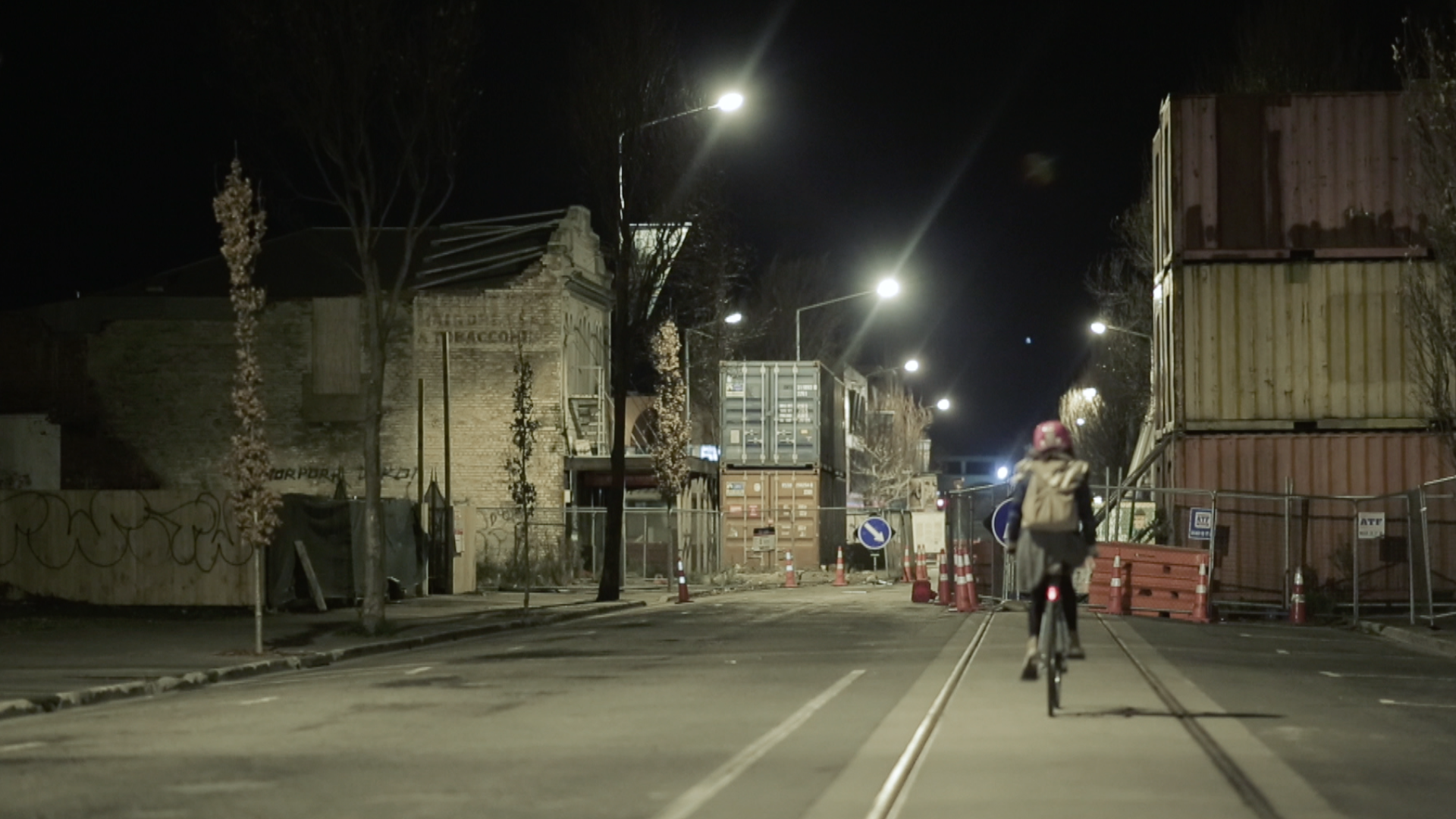 The Wireless / Cycling Christchurch at Night