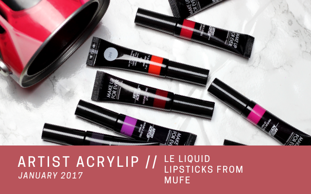 ARTIST ACRYLIP - LIMITED EDITION LIPSTICKS FROM MAKE UP FOR EVER