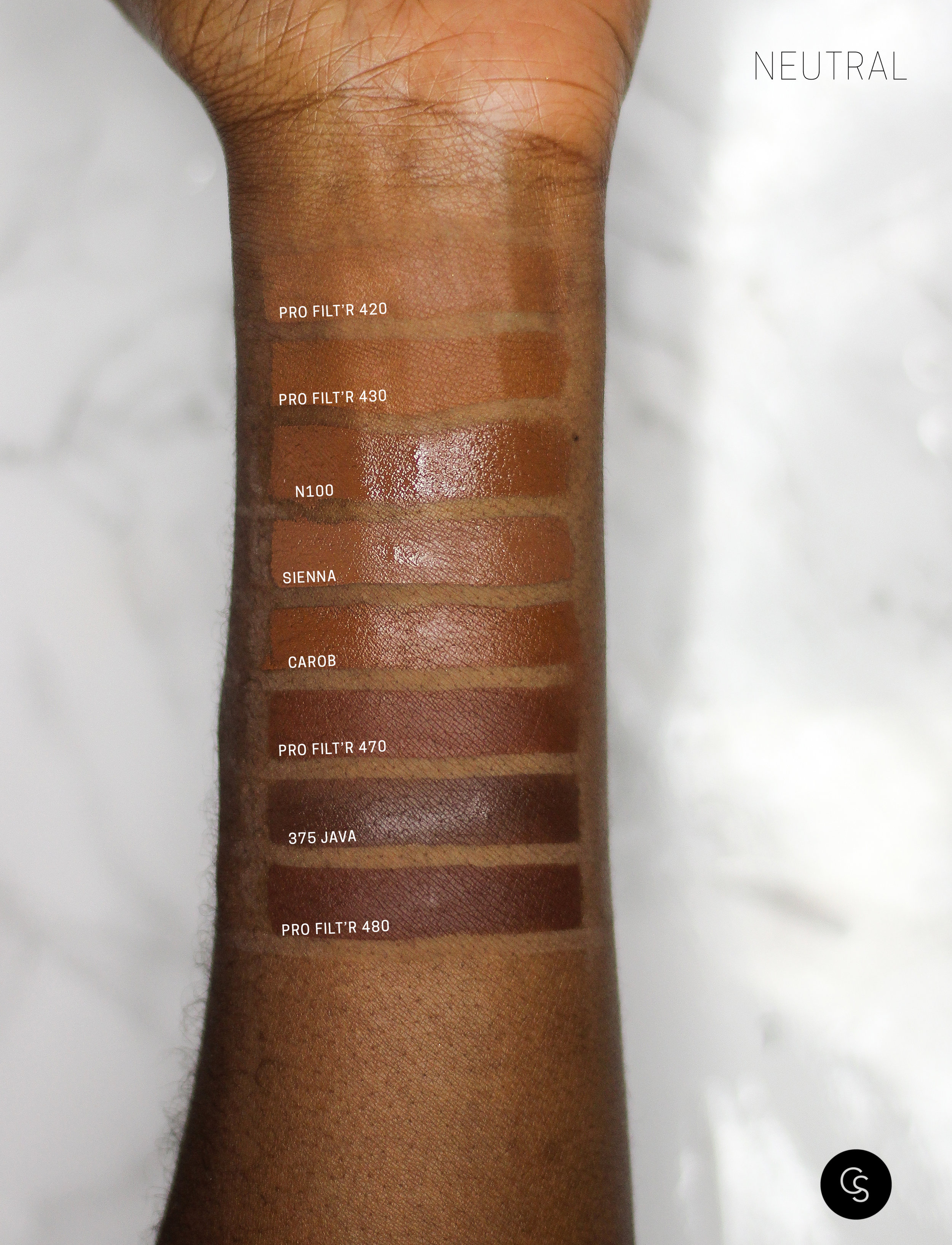 Fenty's foundation finder filter that helps you find your perfect