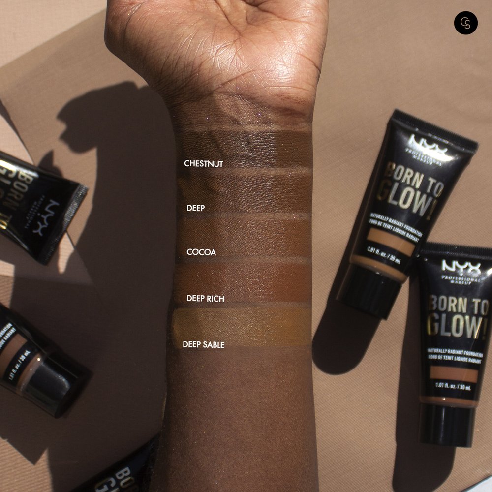 Nyx Born To Glow Swatches