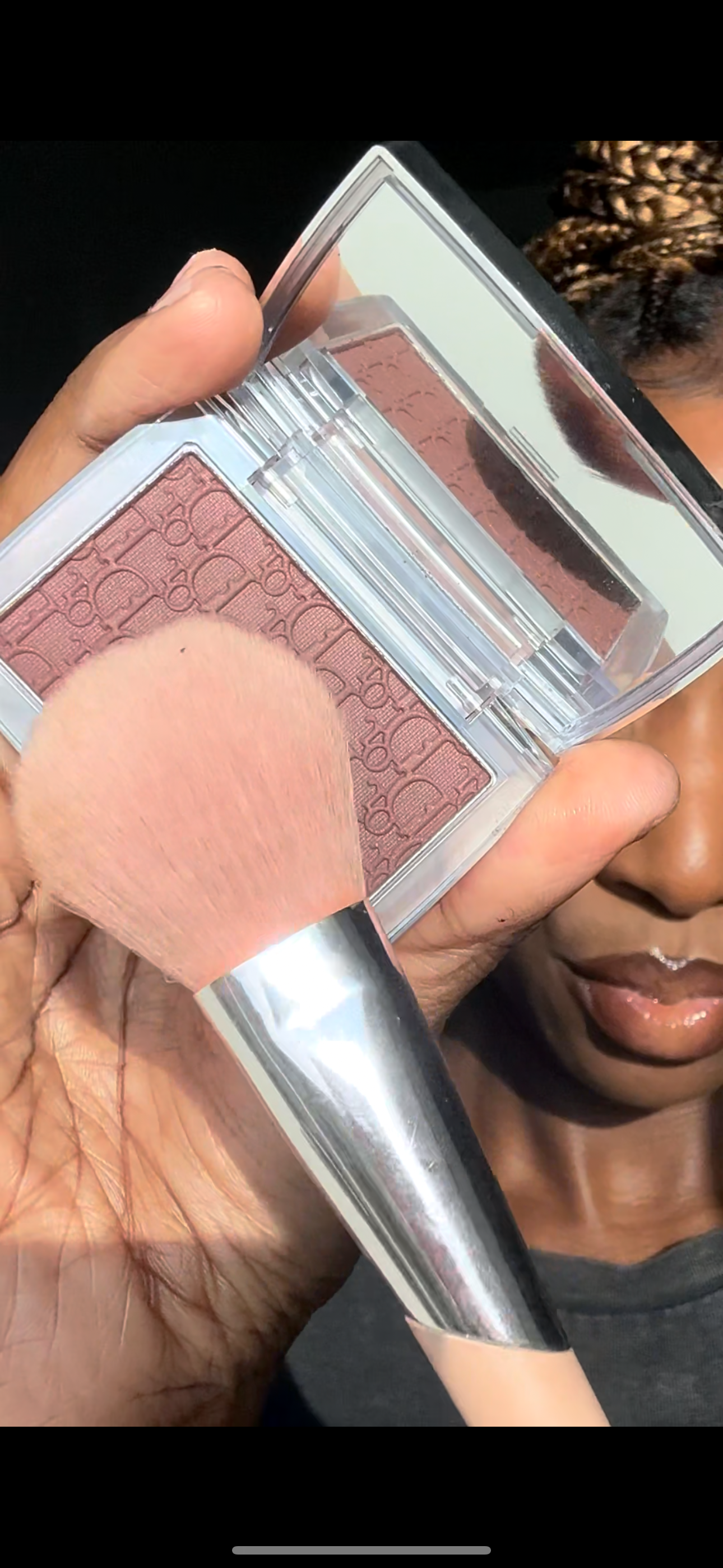 New Dior Mahogany Blush on Dark Skin