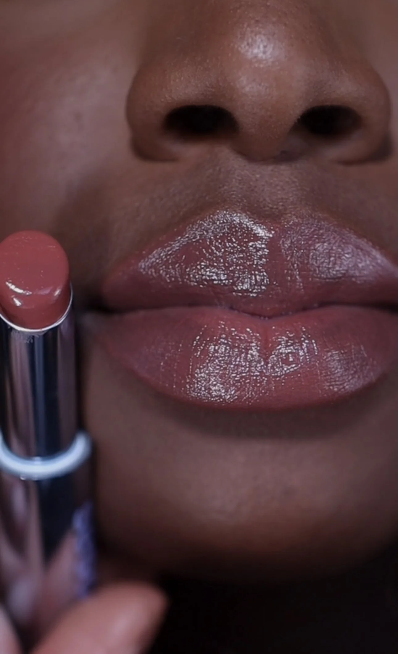 Peachy Nude Lip Combo For Dark Skin