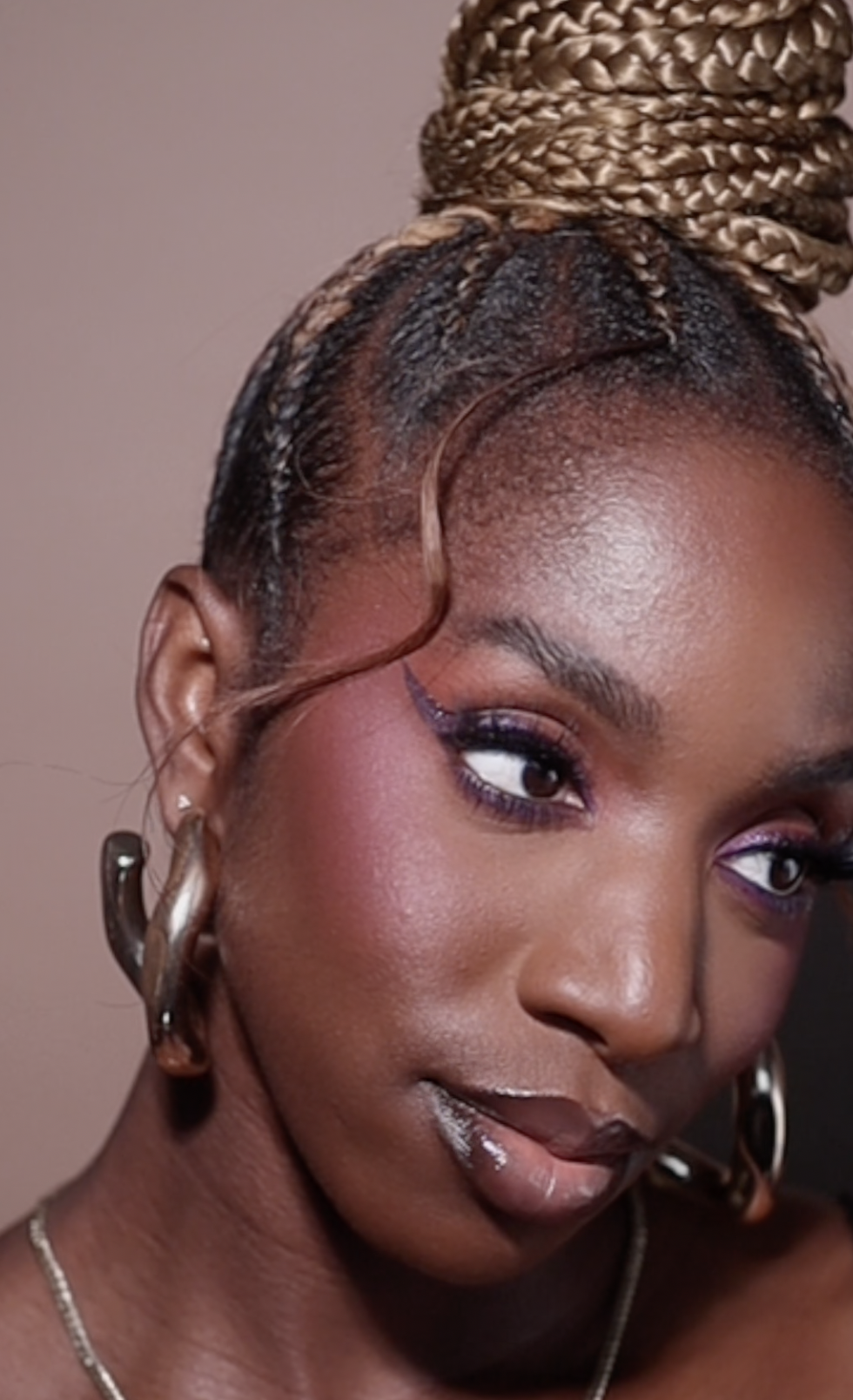 lavender blush on dark skin