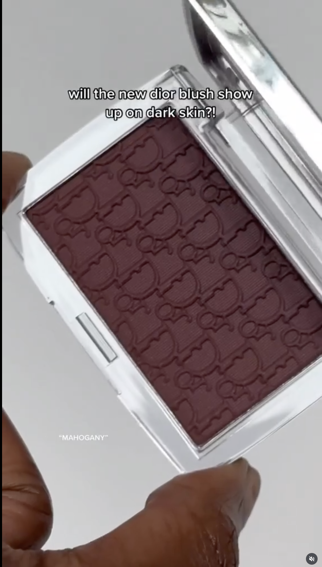 Will the new Dior blush show up on dark skin?