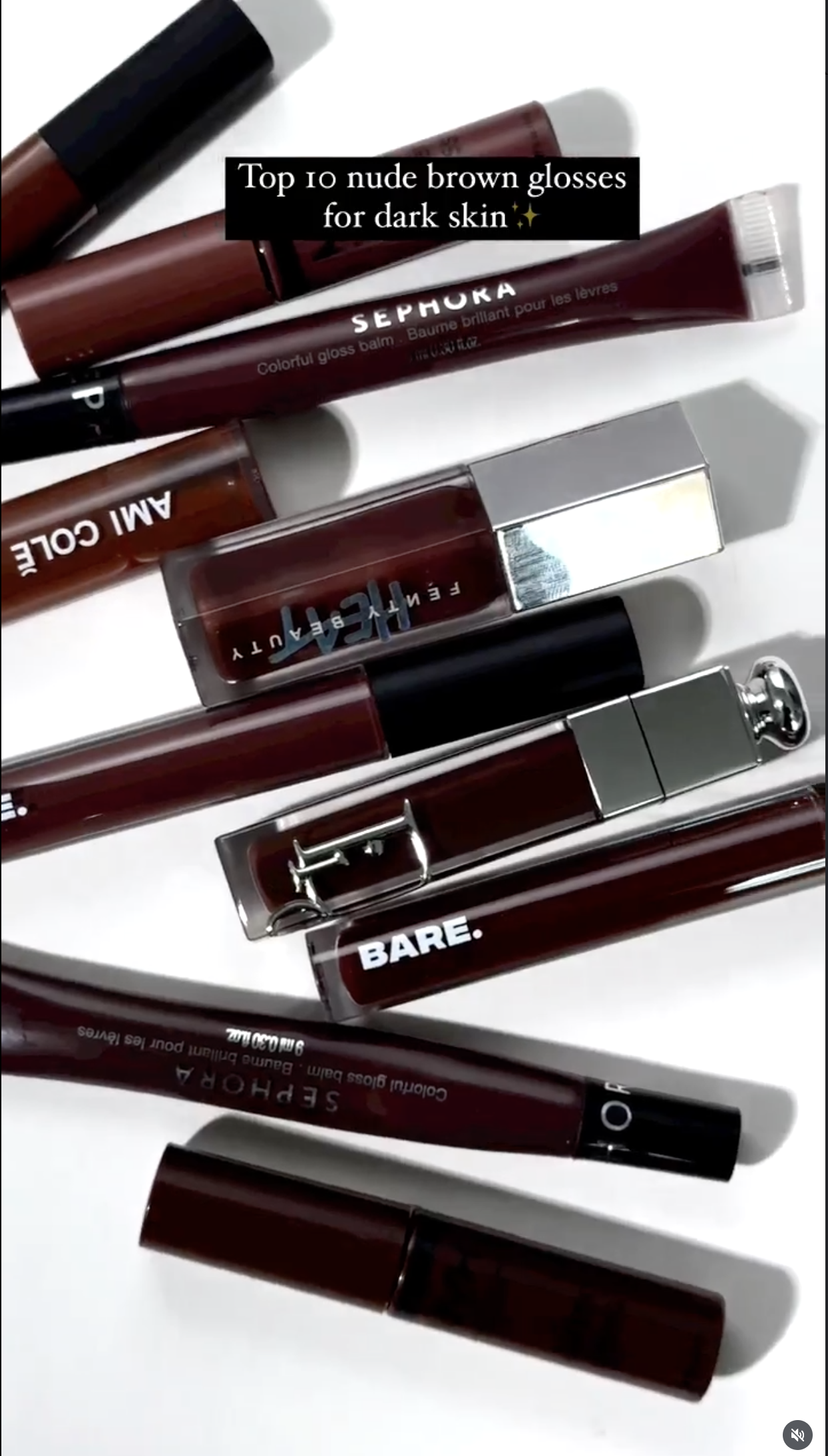 top 10 nude brown glosses for dark skin