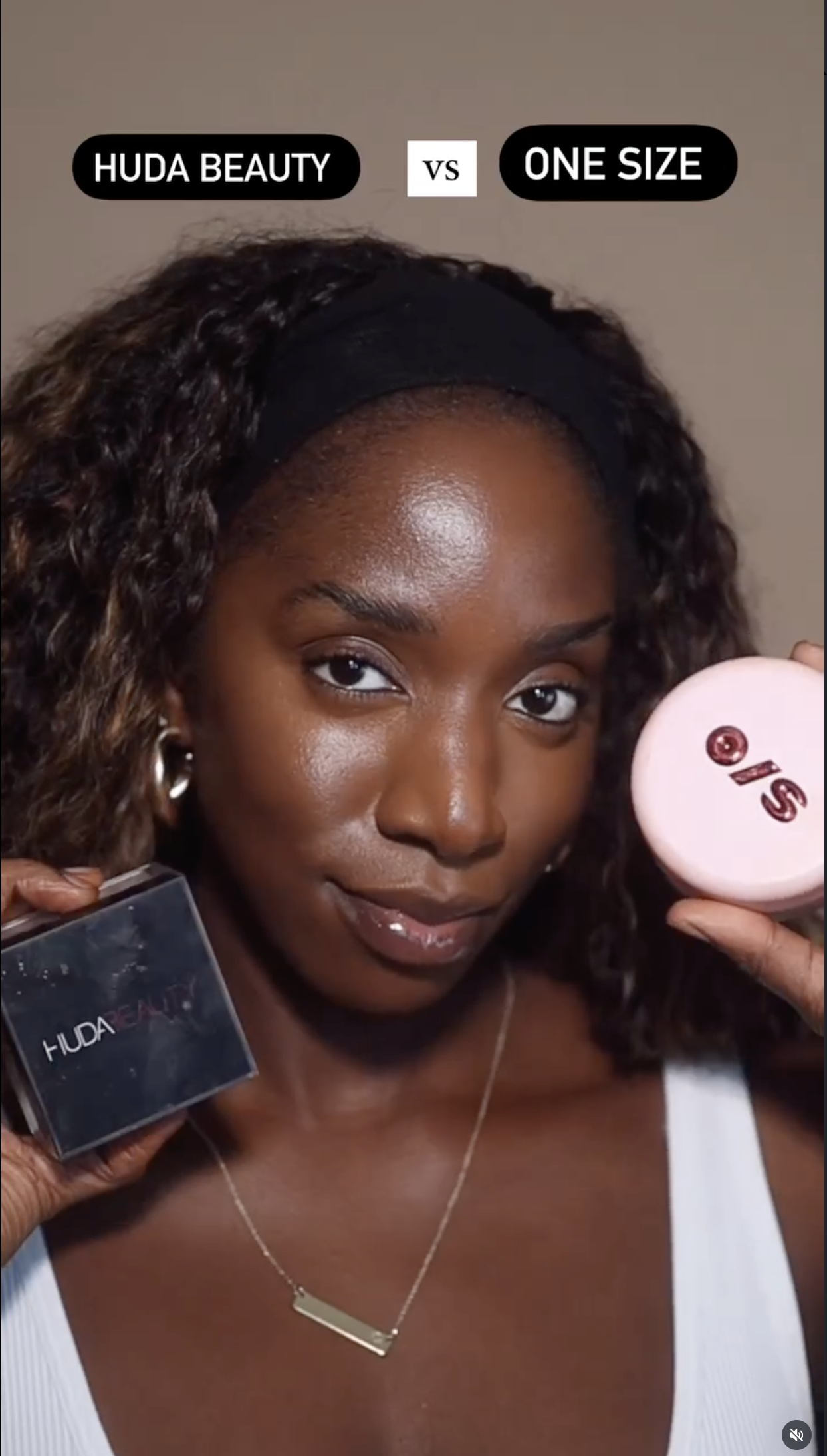 Huda Beauty vs. One Size Powder