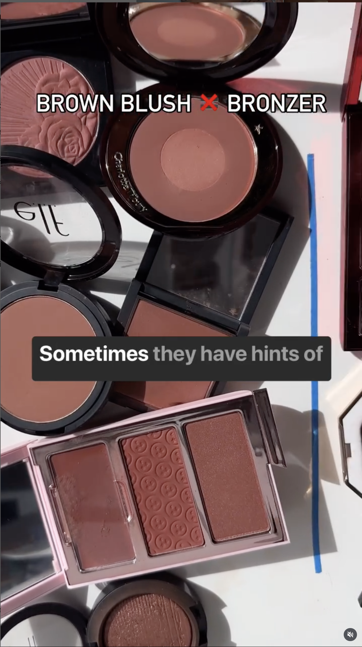 brown blush and bronzer are not the same thing
