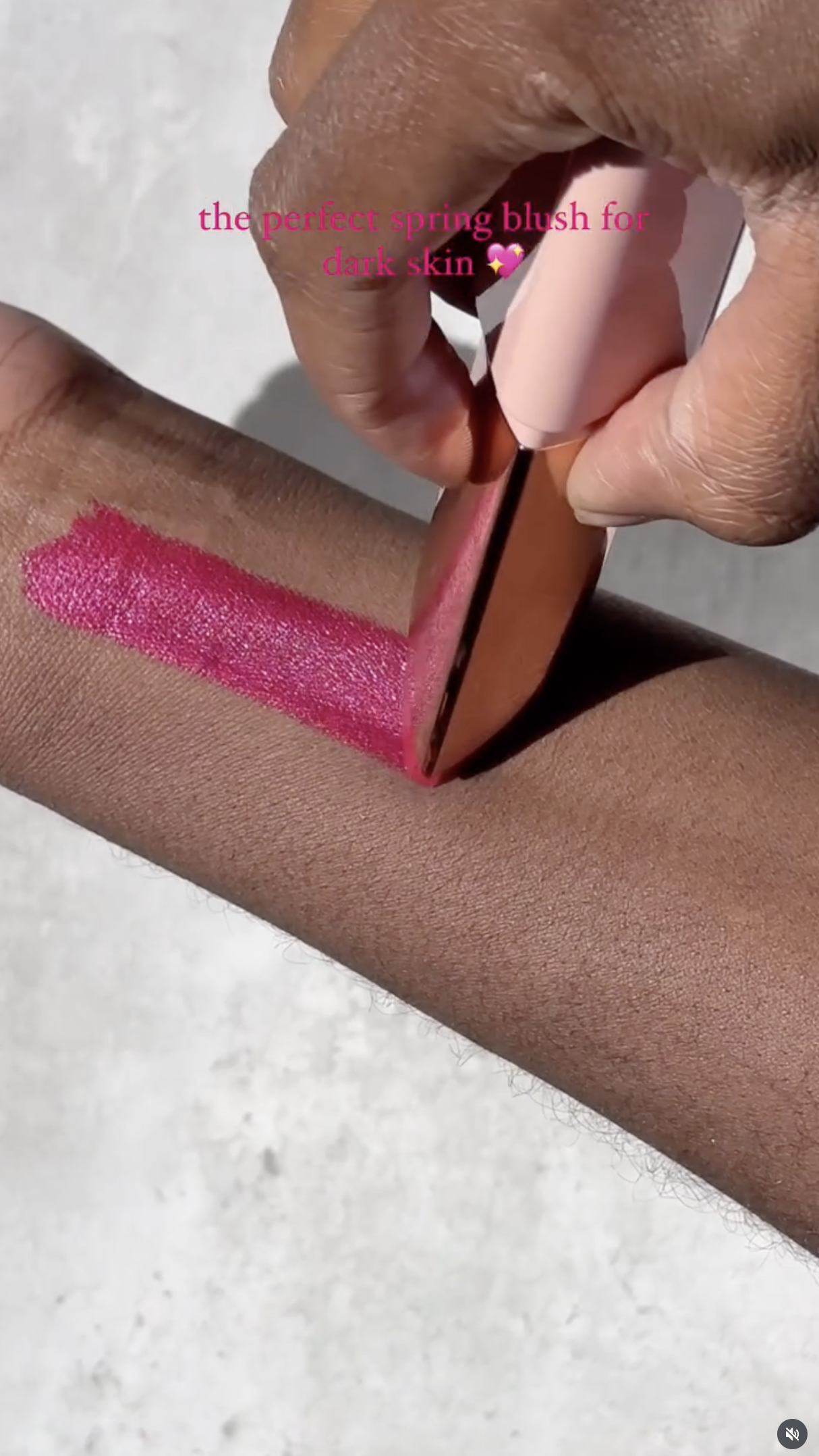 The perfect spring blush for dark skin